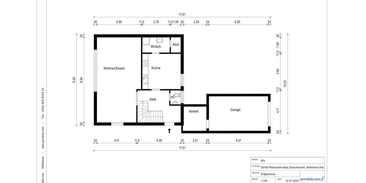 Einfamilienhaus Oldenburg Bloherfelde - 4 Zimmer, 128 m&sup2;, 349.000&euro; | Angebot:26874568