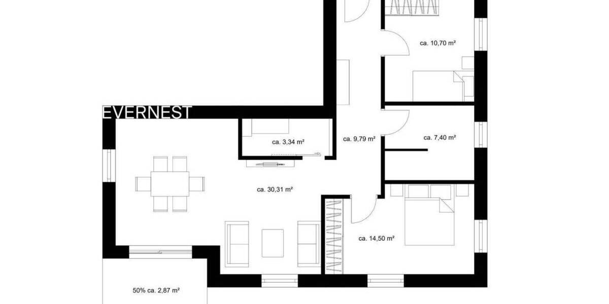 Etagenwohnung Bad Zwischenahn Bad Zwischenahn II - 3 Zimmer, 78 m&sup2;, 392.000&euro; | Angebot:25738499