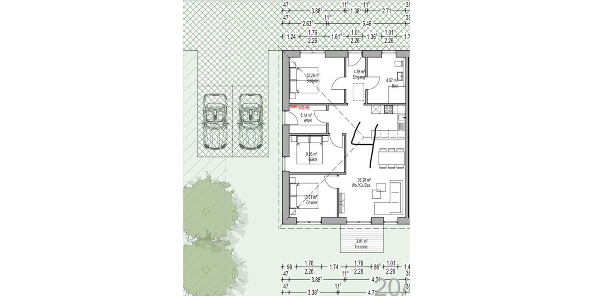 Bungalow Edewecht - 4 Zimmer, 93 m&sup2;, 1.150&euro; | Angebot:26091816