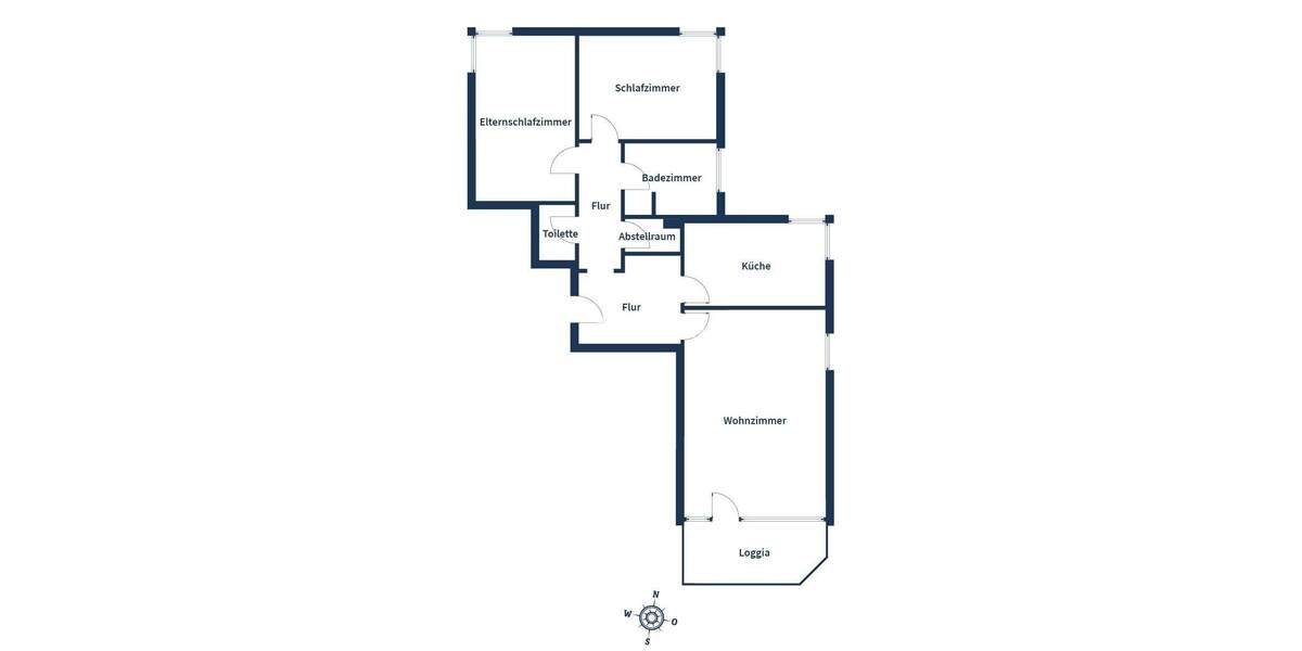 Etagenwohnung Oldenburg (Oldb) Eversten - 3 Zimmer, 88 m&sup2;, 299.000&euro; | Angebot:25690586