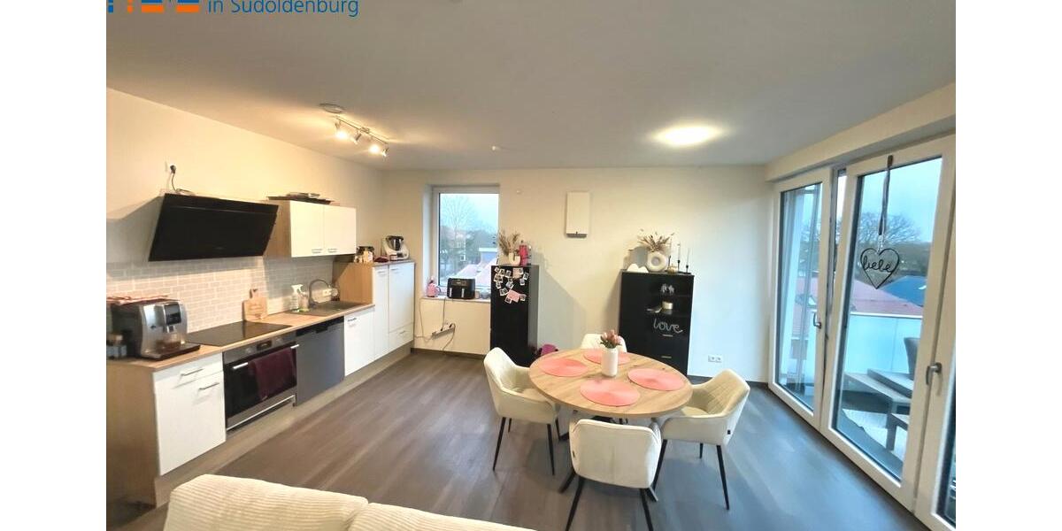 Topmoderne Oberwohnung mit Balkon und Keller im Zentrum von Garrel! 2 zimmer