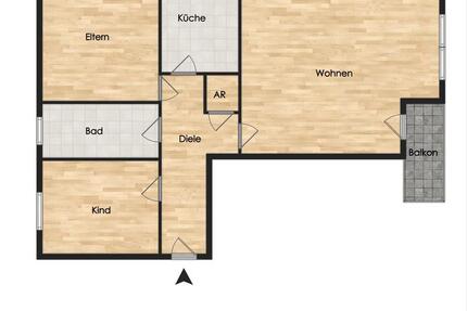 Hell und geräumig im Herzen Oldenburgs: 3-Zimmer Wohnung in Uni Nähe! 3 zimmer