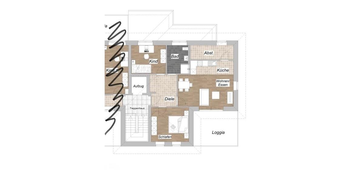Etagenwohnung Friesoythe - 2 Zimmer, 82 m&sup2;, 700&euro; | Angebot:25373717