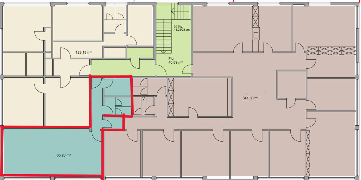 Gewerbeobjekt Oldenburg (Oldenburg) / Nadorst Etzhorn - 2 Zimmer, 55 m&sup2;, 699&euro; | Angebot:26273684