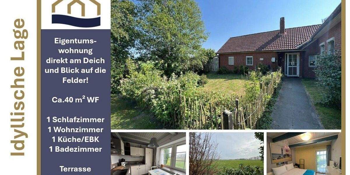 Etagenwohnung Jade Diekmannshausen - 2 Zimmer, 40 m&sup2;, 59.000&euro; | Angebot:25277293