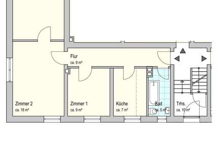 Wohnung Oldenburg Drielaker-Moor - 3 Zimmer, 62 m&sup2;, 470&euro; | Angebot:26905452