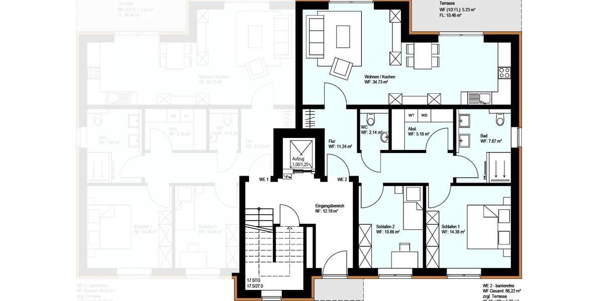 Erdgeschoßwohnung Garrel - 3 Zimmer, 91 m&sup2;, 899&euro; | Angebot:25299230