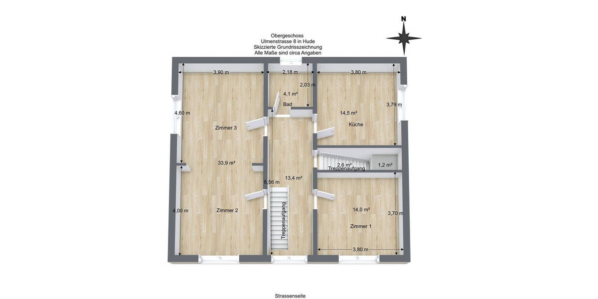 Mehrfamilienhaus, Wohnhaus Hude - 6 Zimmer, 160 m&sup2;, 395.000&euro; | Angebot:26595207