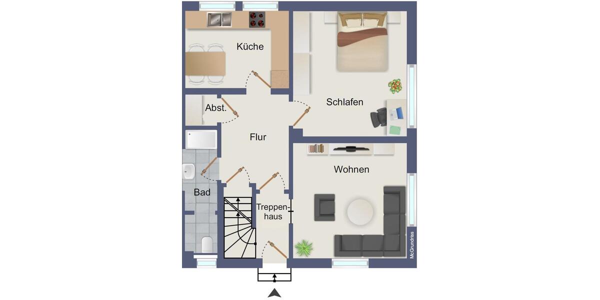 2-Zimmer-Wohnung WG geeignet ab sofort spätestens 01.01.2026 2 zimmer