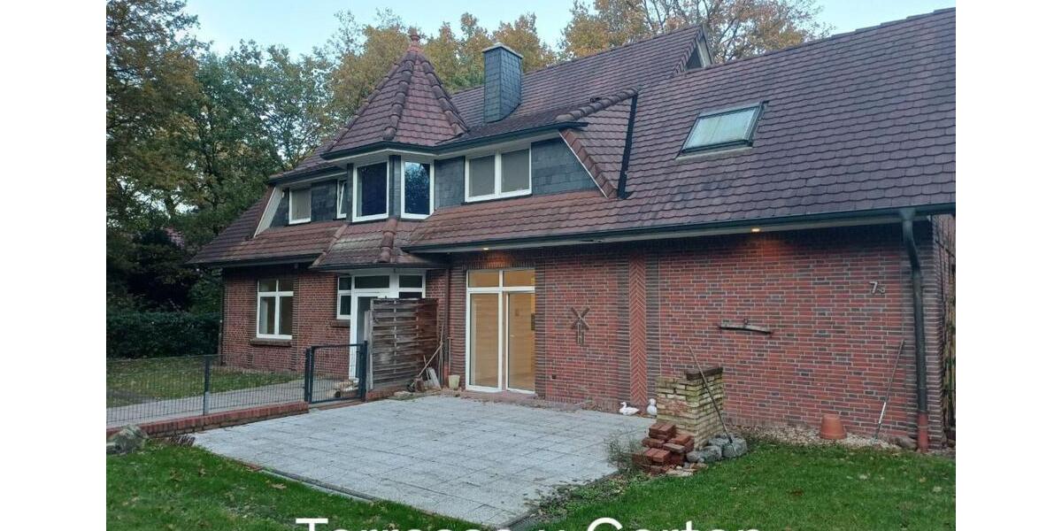 Helle EG-Wohnung in Sandhatten mit Garten + Kaminanschl. 4 zimmer