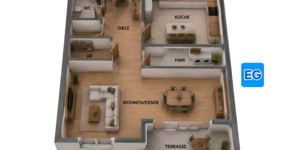 Doppelhaushälfte Westerstede - 4 Zimmer, 104 m&sup2;, 365.000&euro; | Angebot:26960420