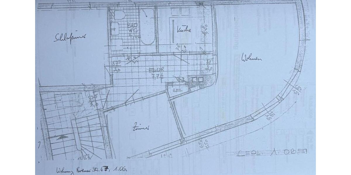 Etagenwohnung Oldenburg Drielaker-Moor - 3 Zimmer, 75 m&sup2;, 700&euro; | Angebot:26049272