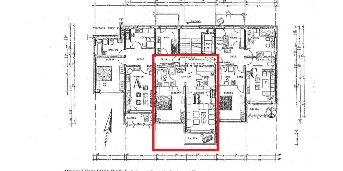 Etagenwohnung Delmenhorst Deichhorst - 2 Zimmer, 57 m&sup2;, 95.000&euro; | Angebot:25735414