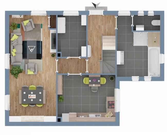 Doppelhaushälfte Jade Jaderberg - 4 Zimmer, 105 m&sup2;, 249.000&euro; | Angebot:26916516
