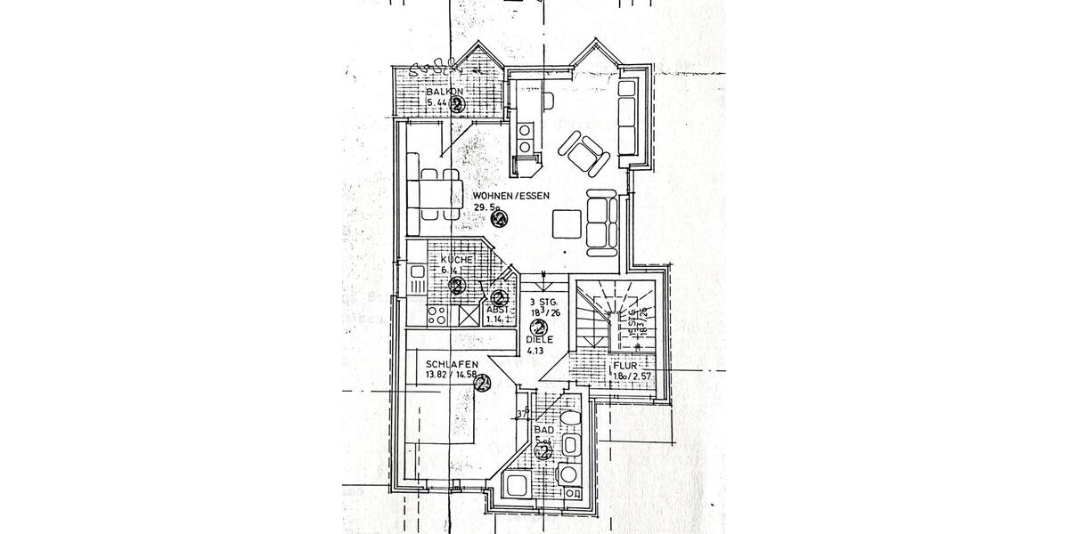 Etagenwohnung Oldenburg Alexandersfeld - 2 Zimmer, 60 m&sup2;, 215.000&euro; | Angebot:27237261