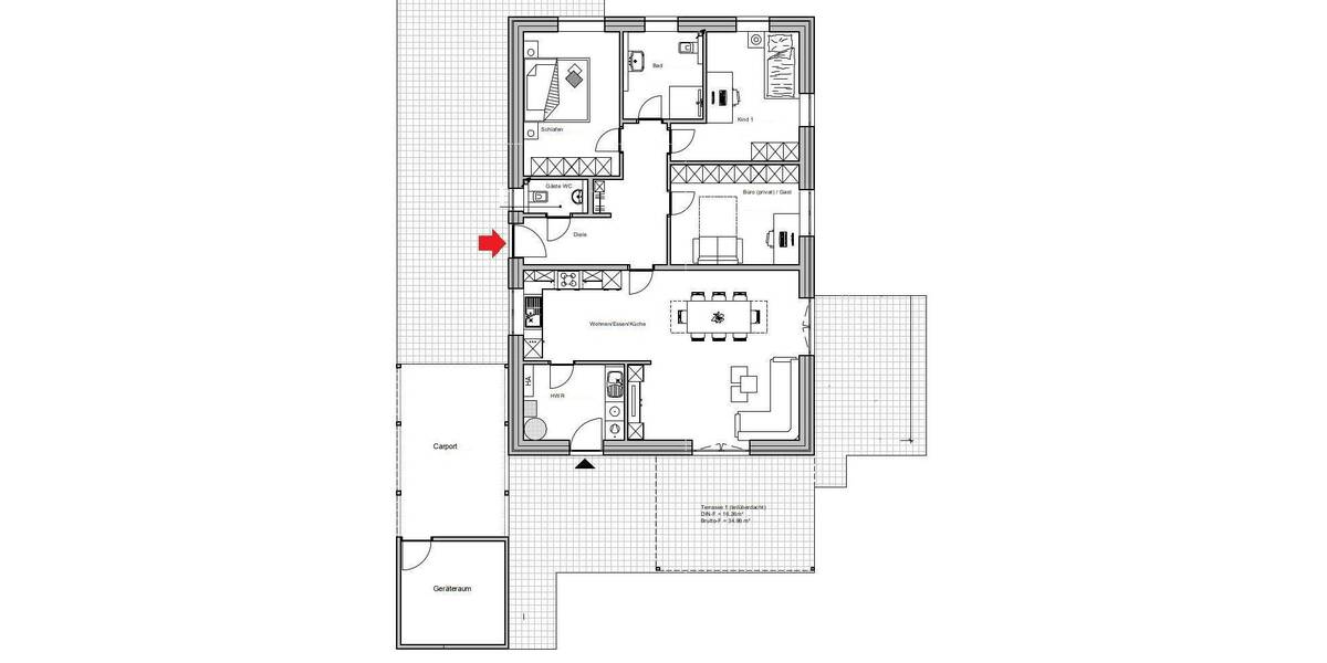 Bungalow Apen - 4 Zimmer, 129 m&sup2;, 349.000&euro; | Angebot:26929753