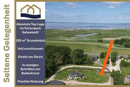 Platz für Ihr Haus an der Nordsee: Feriengrundstück im Ferienpark Sehestedt, direkt am Deich