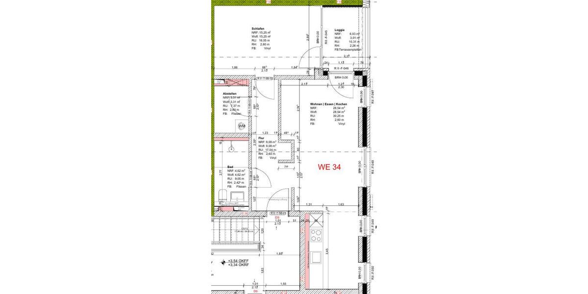 Etagenwohnung Oldenburg Alexandersfeld - 2 Zimmer, 64 m&sup2;, 925&euro; | Angebot:24866297