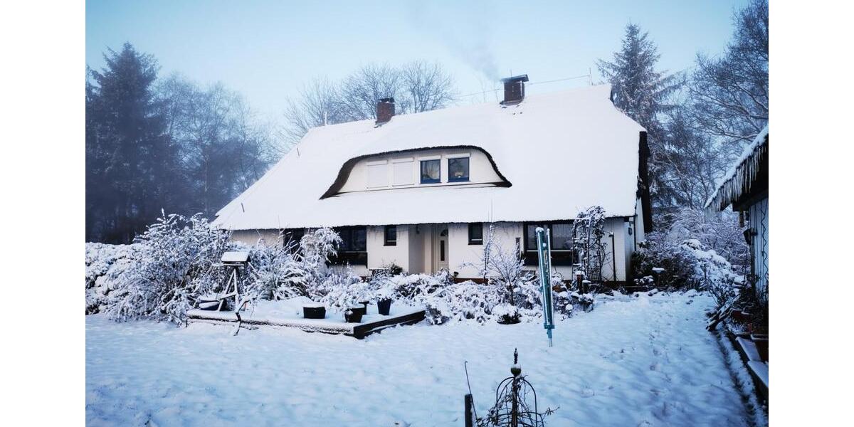 Weißes Reetdachhaus Nähe Rastede 6 zimmer