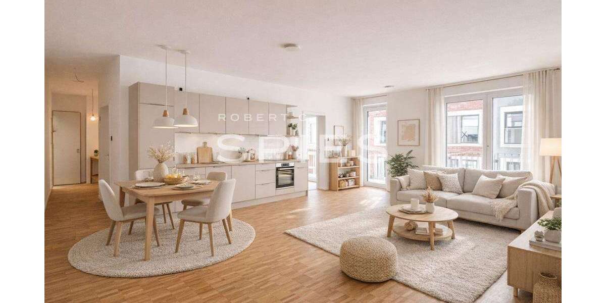 Etagenwohnung Oldenburg Ziegelhof - 3 Zimmer, 109 m&sup2;, 1.390&euro; | Angebot:26312207