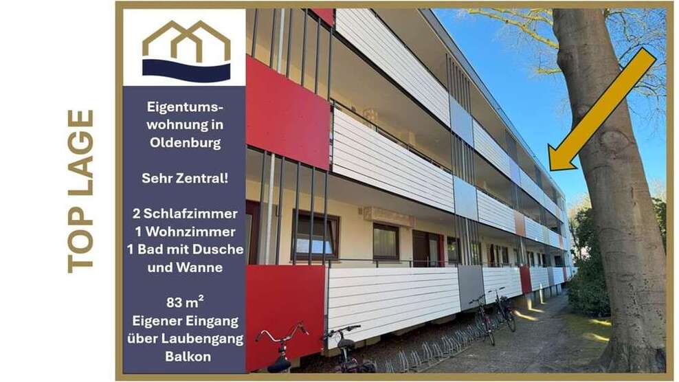 Wohnung zum Kaufen in Oldenburg 240.000 € 83 m²