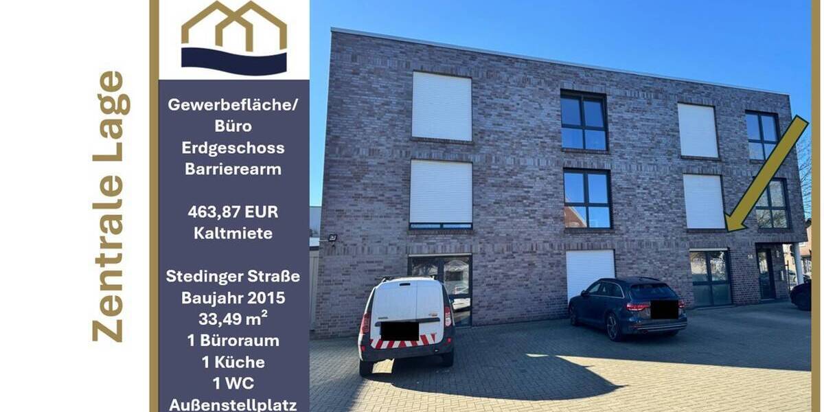 Gewerbeobjekt Oldenburg / Osternburg Osternburg - 1 Zimmer, 33 m&sup2;, 129.000&euro; | Angebot:25727791