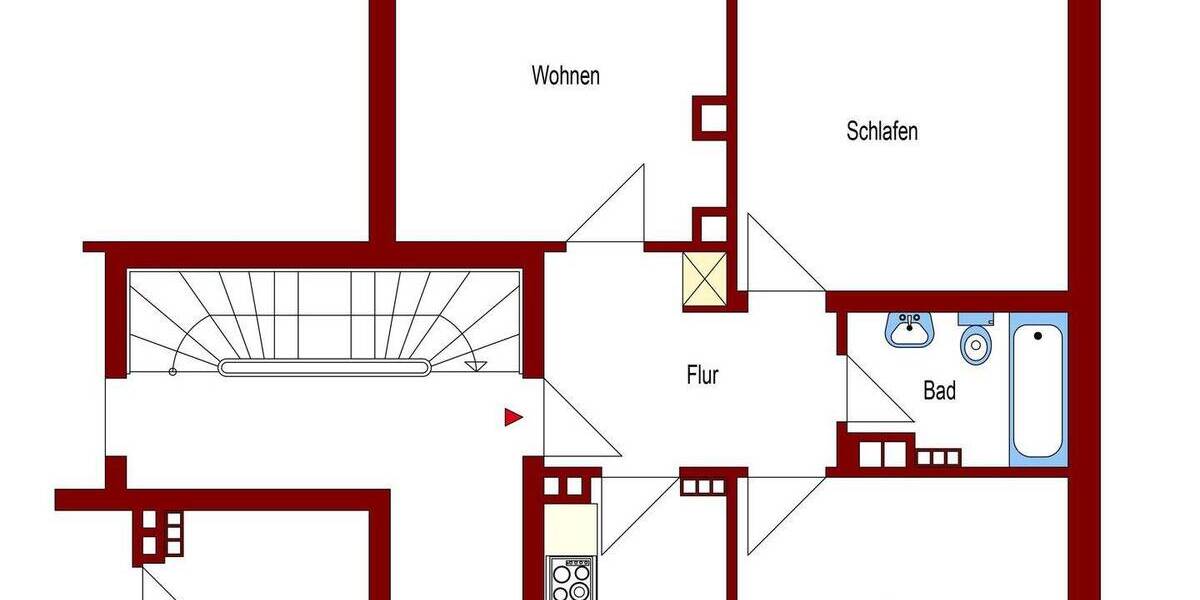 Etagenwohnung Oldenburg Eversten - 3 Zimmer, 60 m&sup2;, 149.000&euro; | Angebot:26806440