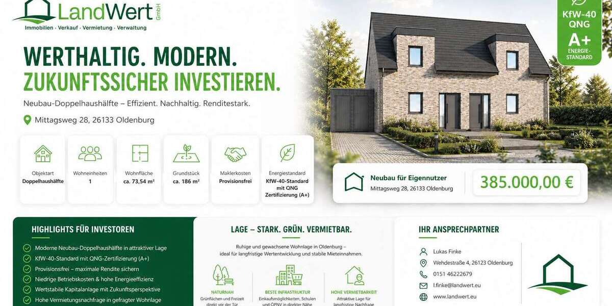 Grundstück Oldenburg Kreyenbrück - 385.000&euro; | Angebot:26982640
