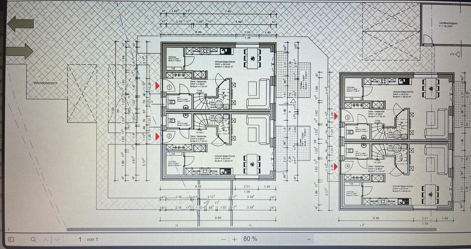 Doppelhaushälfte Edewecht - 3 Zimmer, 85 m&sup2;, 950&euro; | Angebot:25056778