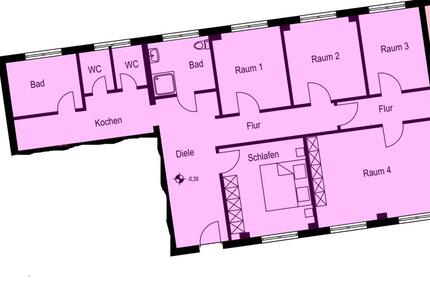 Wohnung 5 Zimmer 2 Bäder 125qm 5 zimmer