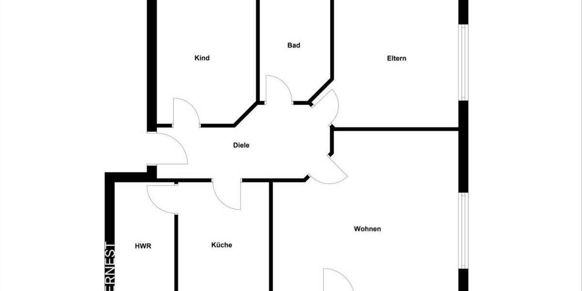 Etagenwohnung Großenkneten Ahlhorn - 3 Zimmer, 79 m&sup2;, 199.000&euro; | Angebot:24036983