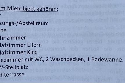 Mietwohnung 3 zimmer