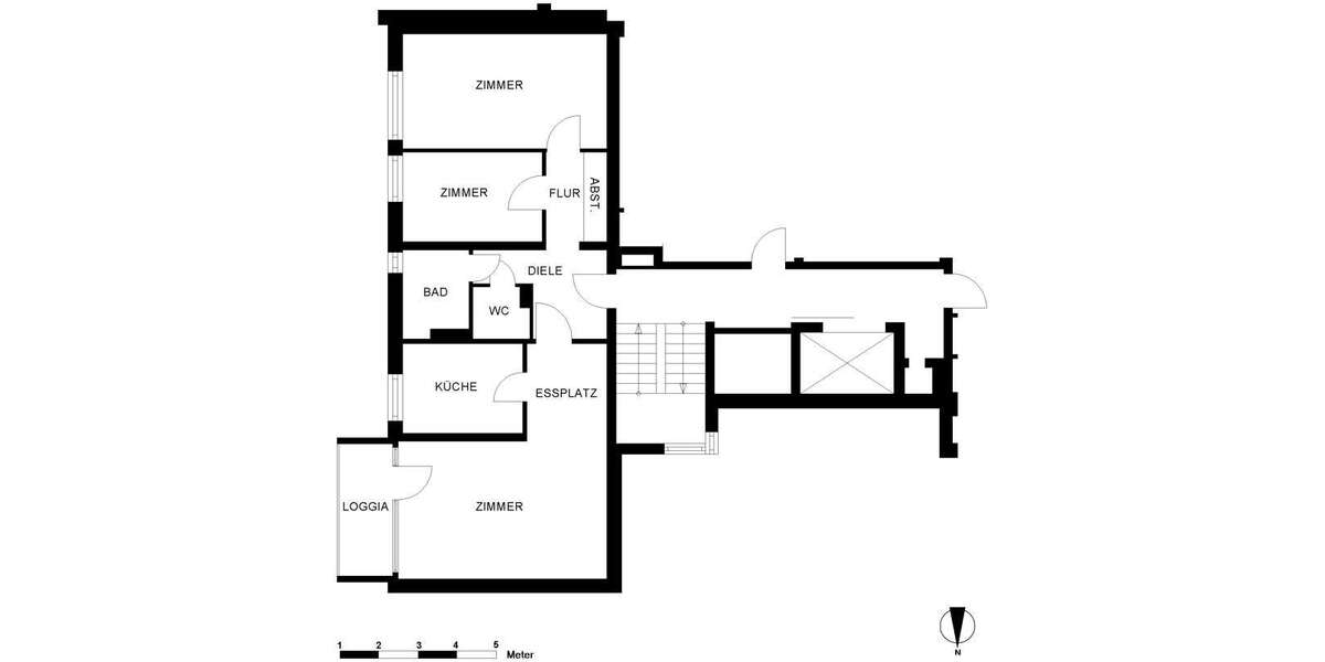 Etagenwohnung Oldenburg Eversten - 3 Zimmer, 74 m&sup2;, 604&euro; | Angebot:27327006