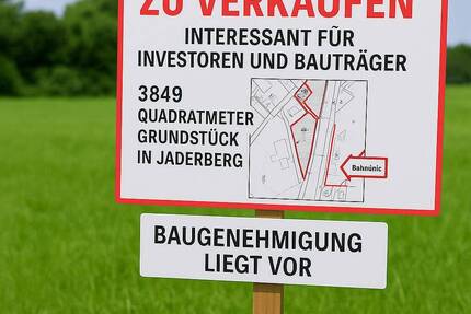 3849m² Grundstück in Jaderberg mit Baugenehmigung für 3 Mehrfamilienhäuser mit je 6 WE zimmer