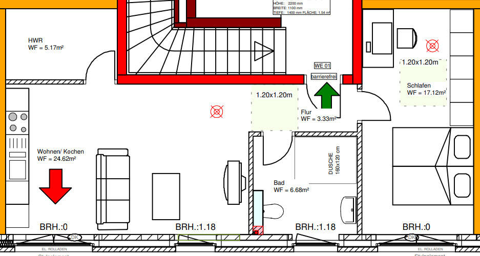Etagenwohnung Bad Zwischenahn Bad Zwischenahn I - 2 Zimmer, 56 m&sup2;, 299.000&euro; | Angebot:26273689