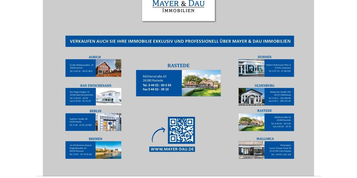 Dachgeschoßwohnung Rastede - 3 Zimmer, 69 m&sup2;, 690&euro; | Angebot:26267966