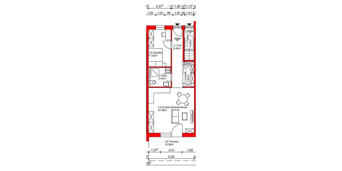 Erdgeschoßwohnung Bad Zwischenahn - 2 Zimmer, 60 m&sup2;, 780&euro; | Angebot:26267972