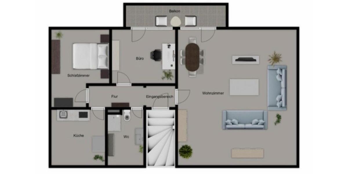 Dachgeschoßwohnung Delmenhorst Deichhorst - 3 Zimmer, 100 m&sup2;, 1.180&euro; | Angebot:25648513