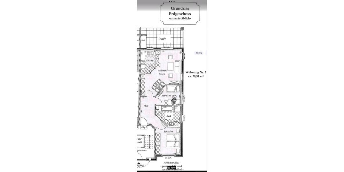 Hochparterre Bad Zwischenahn - 3 Zimmer, 78 m&sup2;, 360.000&euro; | Angebot:27122054