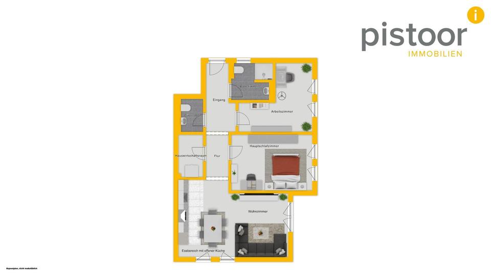 Erdgeschoßwohnung Westerstede - 3 Zimmer, 91 m&sup2;, 1.050&euro; | Angebot:26305234