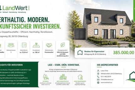 Haus Oldenburg Kreyenbrück - 3 Zimmer, 74 m&sup2;, 385.000&euro; | Angebot:26982639