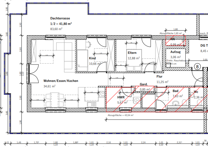 Dachgeschoßwohnung Oldenburg Drielaker-Moor - 3 Zimmer, 128 m&sup2;, 1.300&euro; | Angebot:26006646