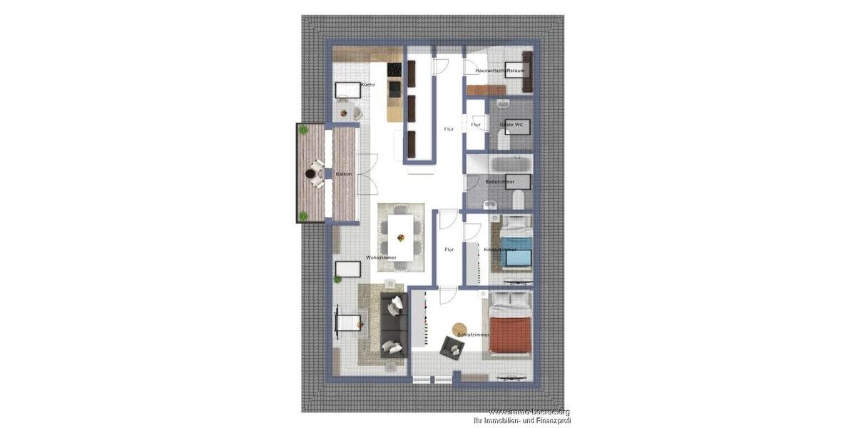 Dachgeschoßwohnung Friesoythe - 3 Zimmer, 90 m&sup2;, 850&euro; | Angebot:26563664