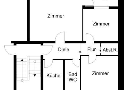 Wohnung zum Mieten in Bremen 516 € 63.21 m² 3 zimmer