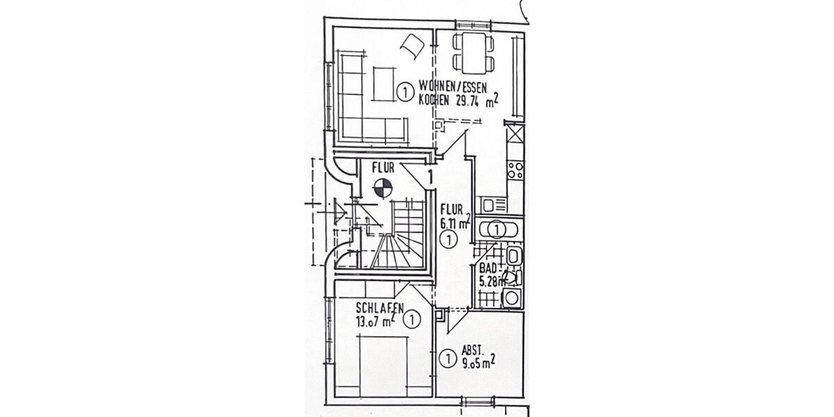 3-Zimmer-Wohnung in zentraler Lage Provisionsfrei 3 zimmer