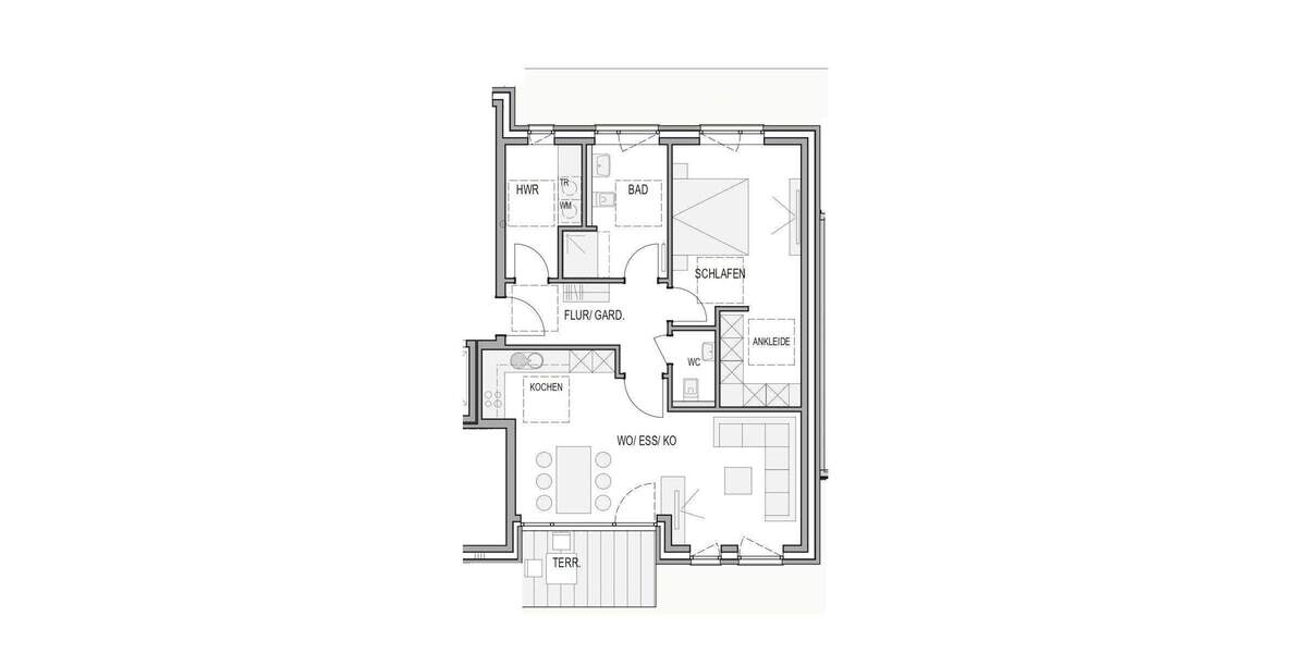 Etagenwohnung Edewecht - 2 Zimmer, 77 m&sup2;, 890&euro; | Angebot:26156110