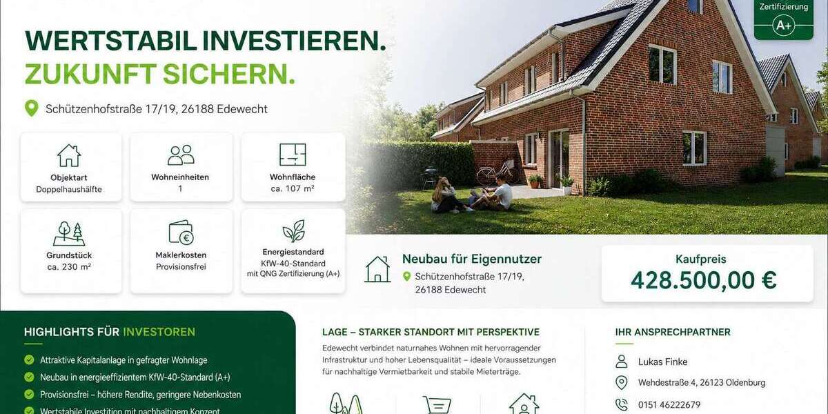 Grundstück Edewecht - 428.500&euro; | Angebot:26982642