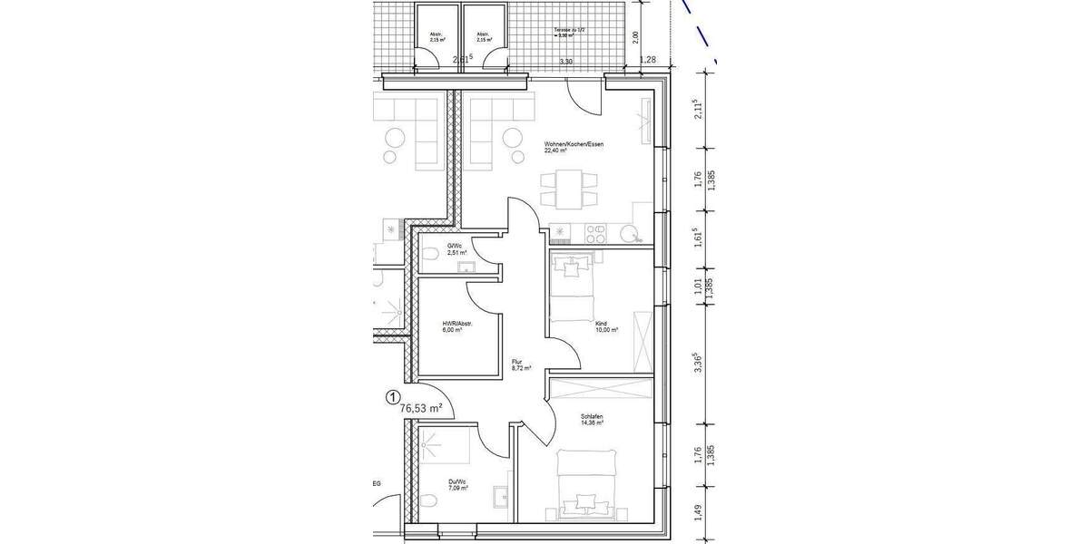 Etagenwohnung Brake - 3 Zimmer, 75 m&sup2;, 260.000&euro; | Angebot:25729041