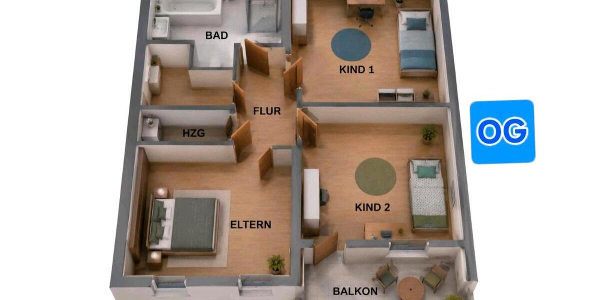 Doppelhaushälfte Westerstede - 4 Zimmer, 104 m&sup2;, 365.000&euro; | Angebot:26960420