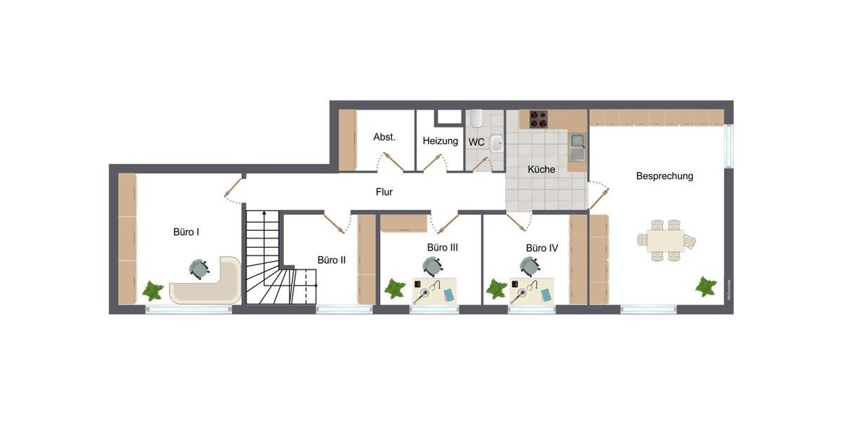 Gewerbeobjekt Oldenburg Eversten - 1.300&euro; | Angebot:26238520